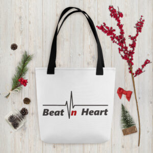 Tote bag with Beat’n Heart Logo